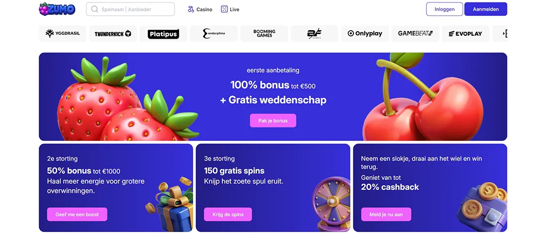 ZumoBetCasino Welkomstbonus